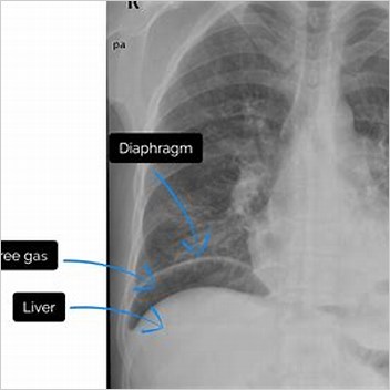 Pneumoperitoneum Gas Under The Diaphragm